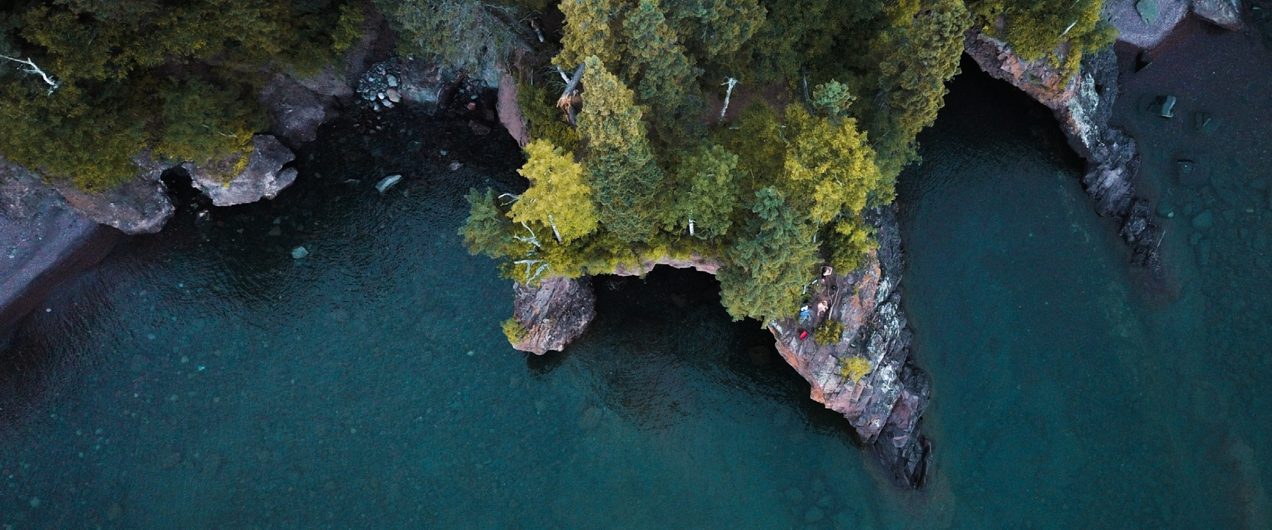 Aerial view of the Minnesota North Shore