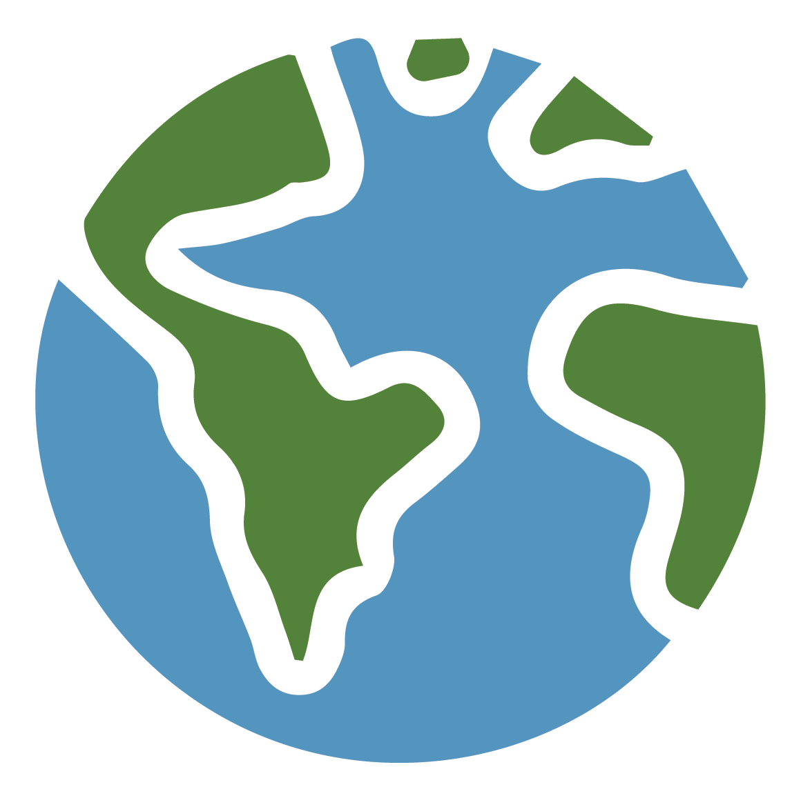 One of the climate-friendly icons - a blue and green Earth